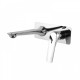 Chrome Wall Mounted Bathtub/Basin Wall Mixer With Spout Tap